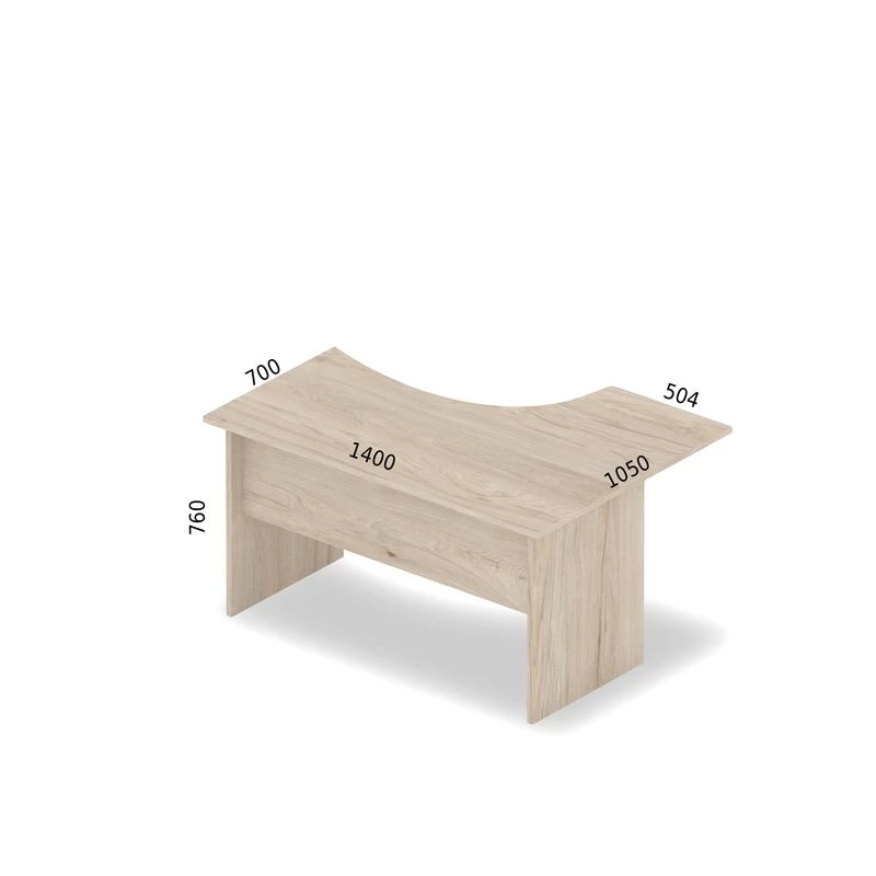 Biurko kątowe (narożne) 140cm lewe