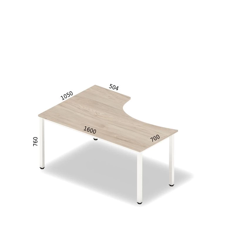 Biurko narożne Pesponet o wymiarach 160x105cm