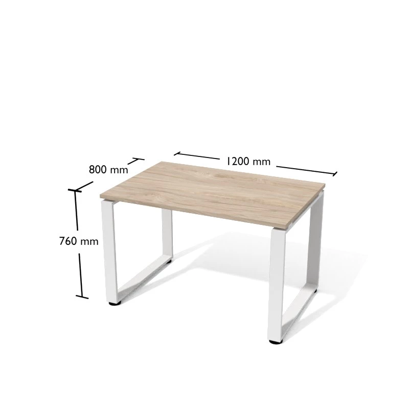 Nowoczesne biurko na konstrukcji metalowej. Oferta mebli biurowych Pesponet