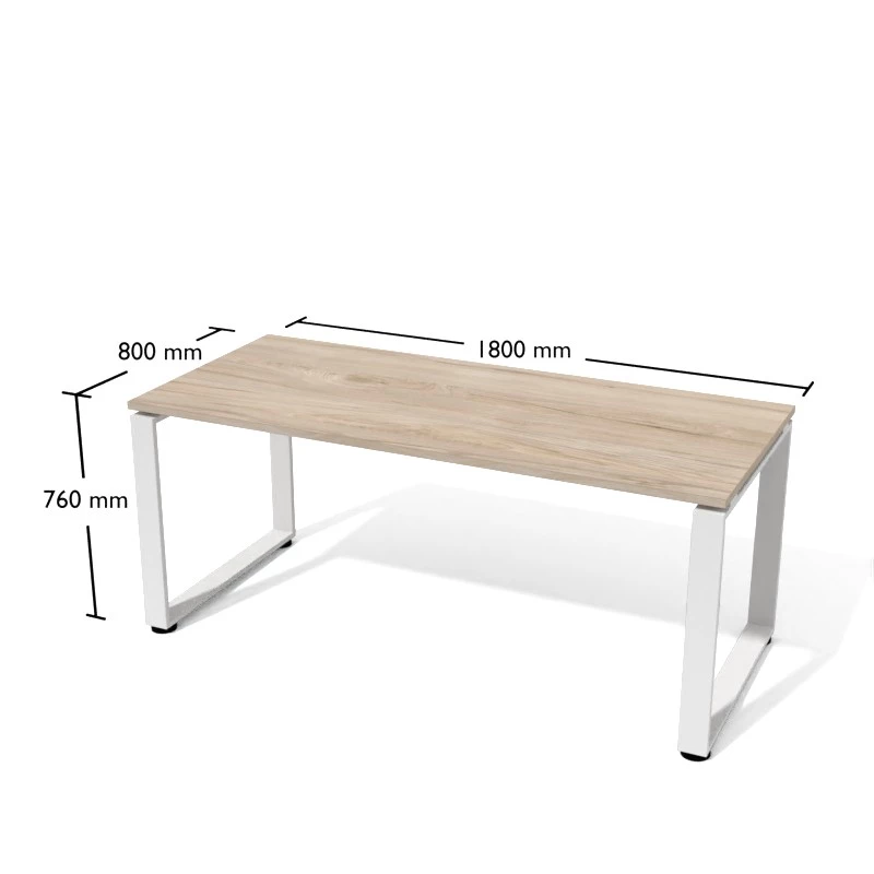 Nowoczesne i ergonomiczne biurko proste na stelażu - Pesponet