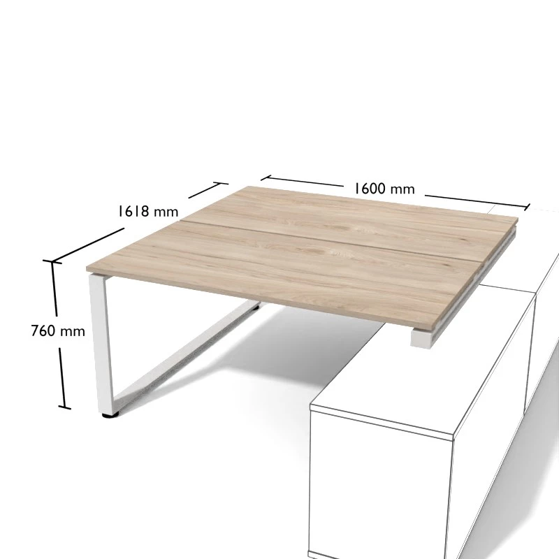 Biurko dwuosobowe nakładane 160cm - Pesponet