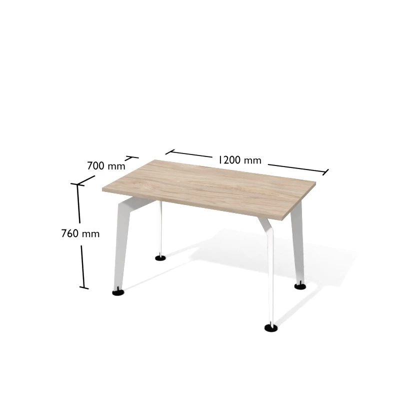 Nowoczesne biurko na konstrukcji metalowej. Wymiar biurka 120x70 cm. Pesponet meble biurowe