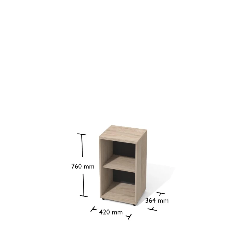 Rysunek szafki aktowej wraz z wymiarami
