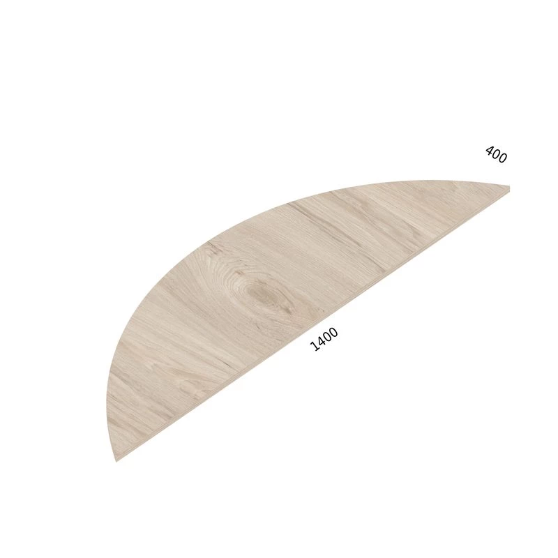 Rysunek łącznika biurek wraz z wymiarami